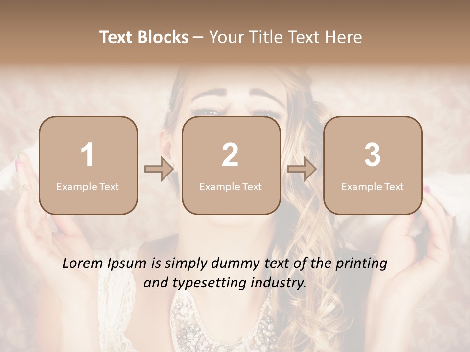 Stylish Handkerchief Wedding PowerPoint Template