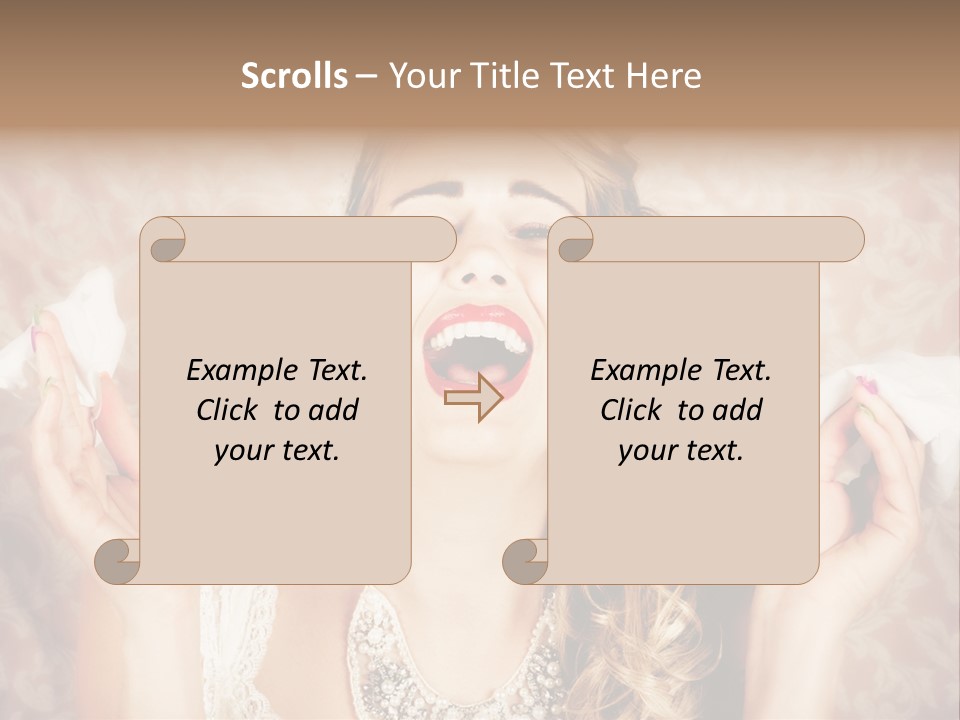 Stylish Handkerchief Wedding PowerPoint Template