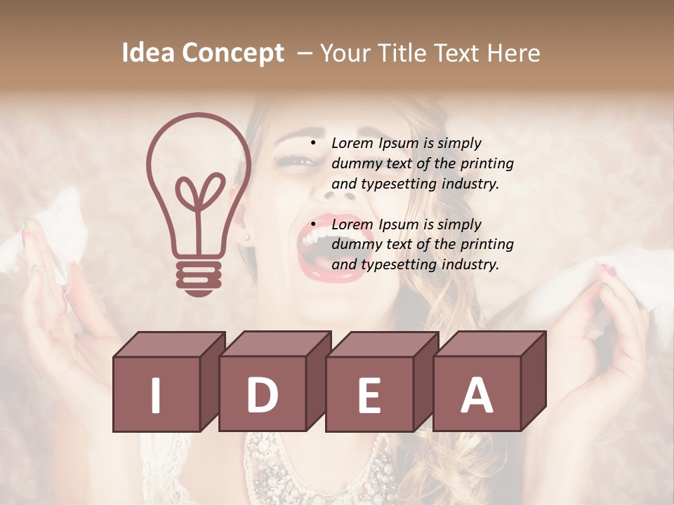 Stylish Handkerchief Wedding PowerPoint Template