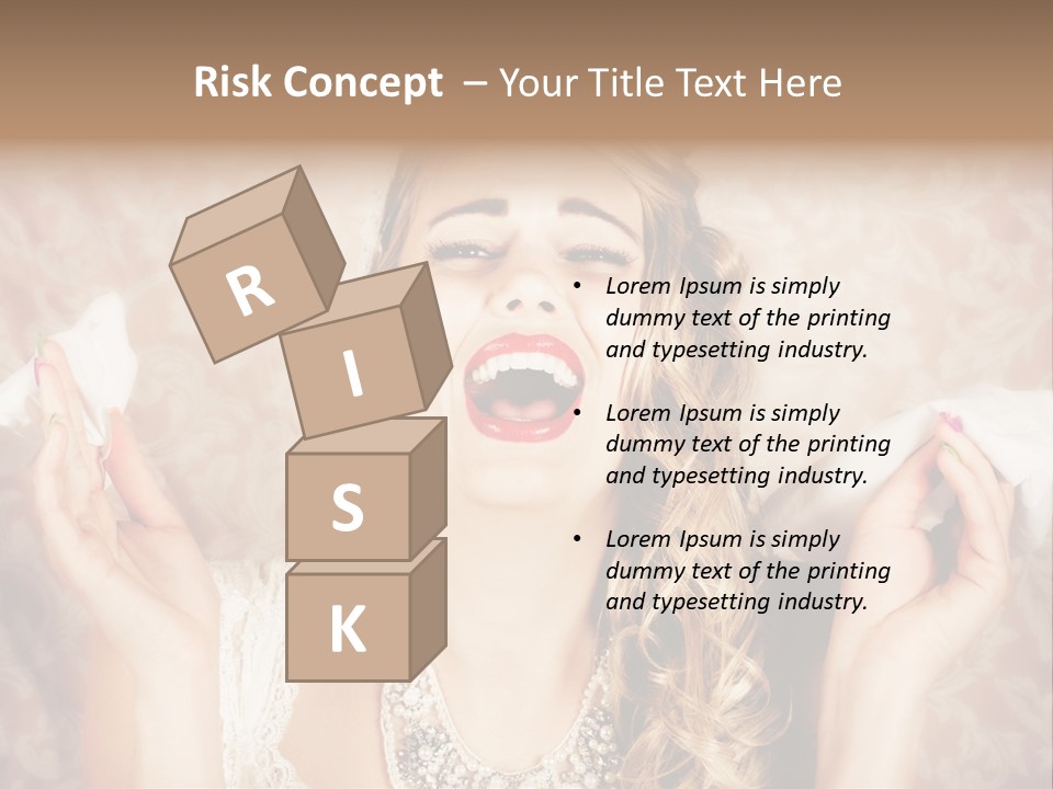 Stylish Handkerchief Wedding PowerPoint Template