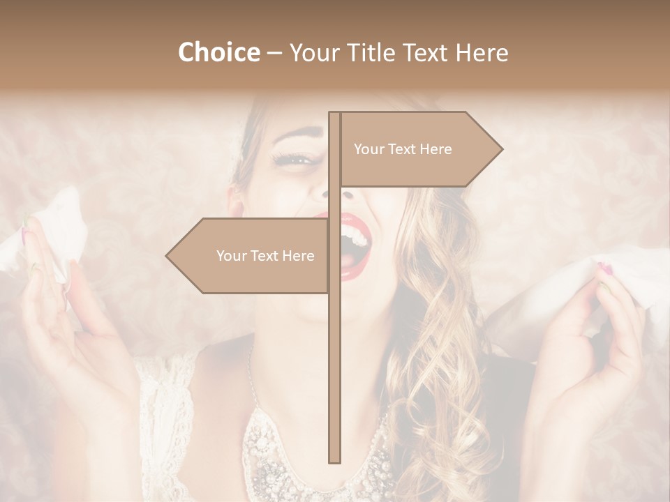 Stylish Handkerchief Wedding PowerPoint Template