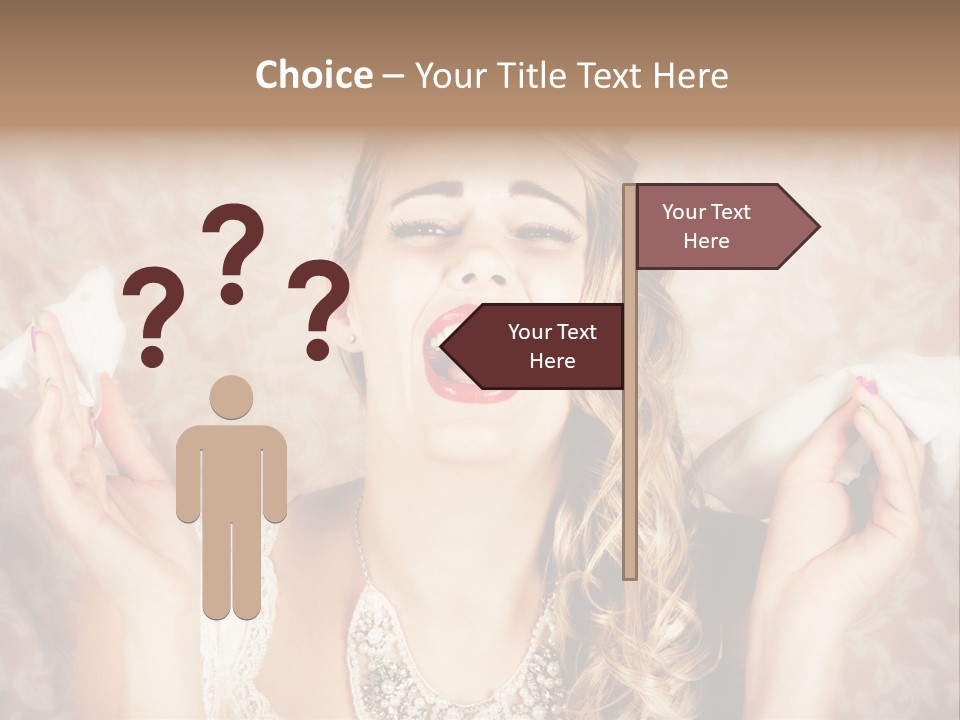 Stylish Handkerchief Wedding PowerPoint Template