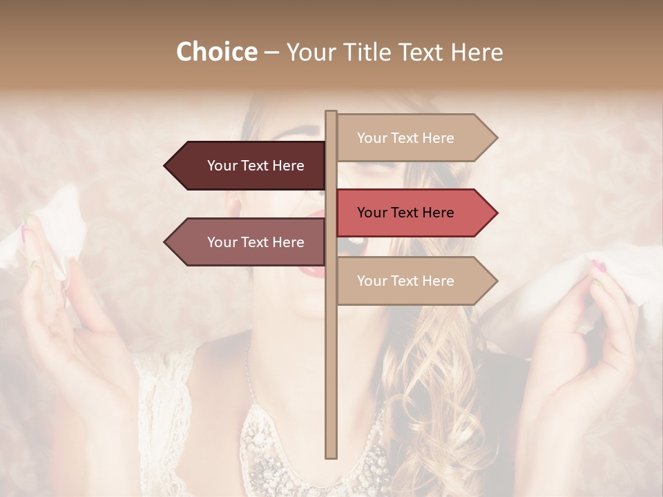 Stylish Handkerchief Wedding PowerPoint Template