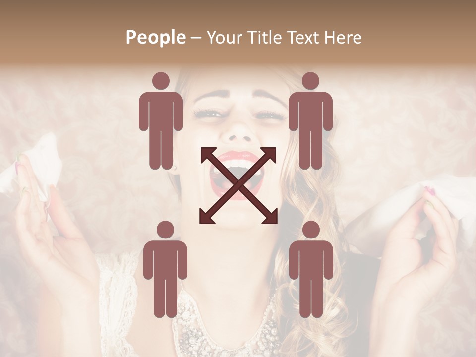 Stylish Handkerchief Wedding PowerPoint Template