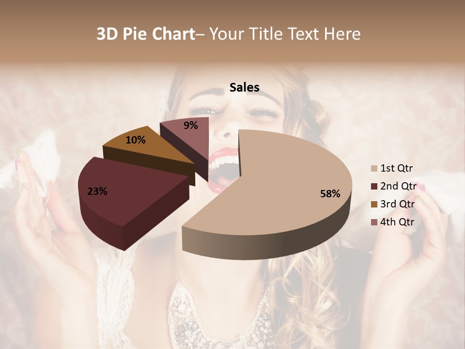 Stylish Handkerchief Wedding PowerPoint Template