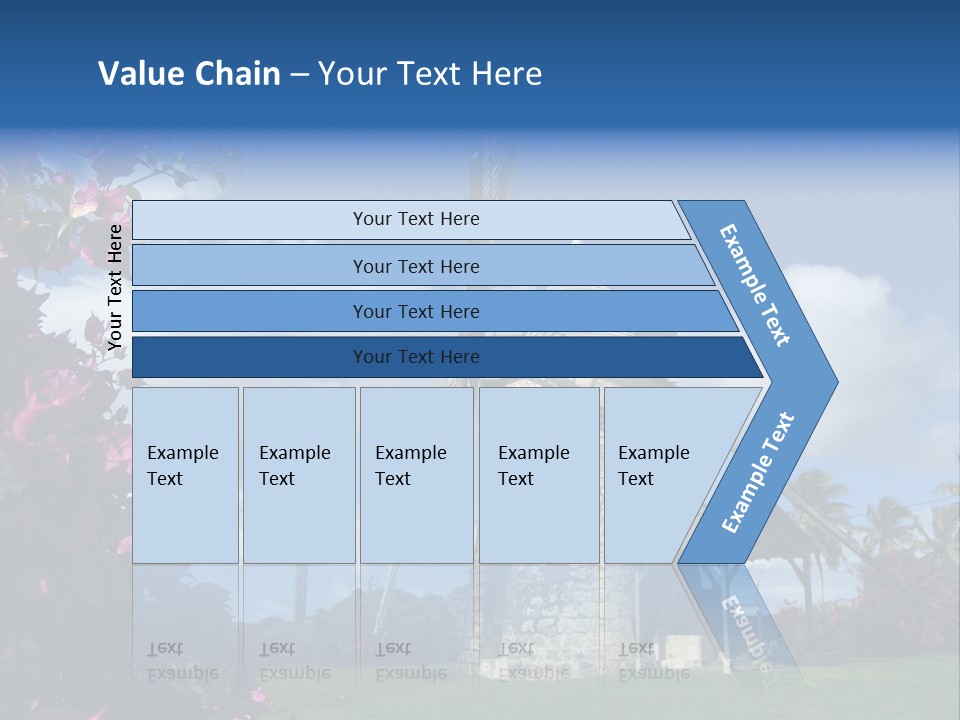 Martinique Antilles Windmill PowerPoint Template