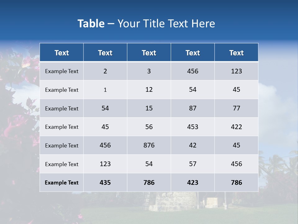 Martinique Antilles Windmill PowerPoint Template