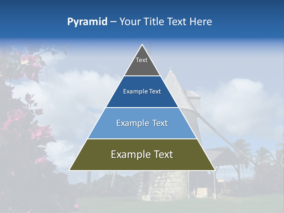 Martinique Antilles Windmill PowerPoint Template