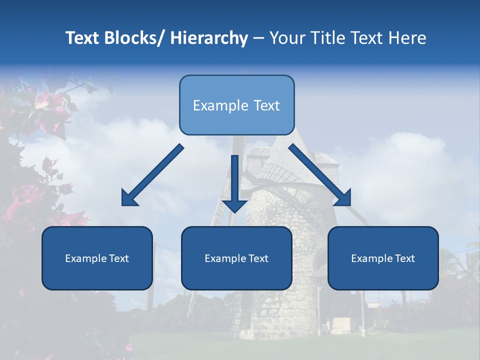 Martinique Antilles Windmill PowerPoint Template