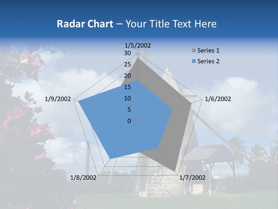 Martinique Antilles Windmill PowerPoint Template