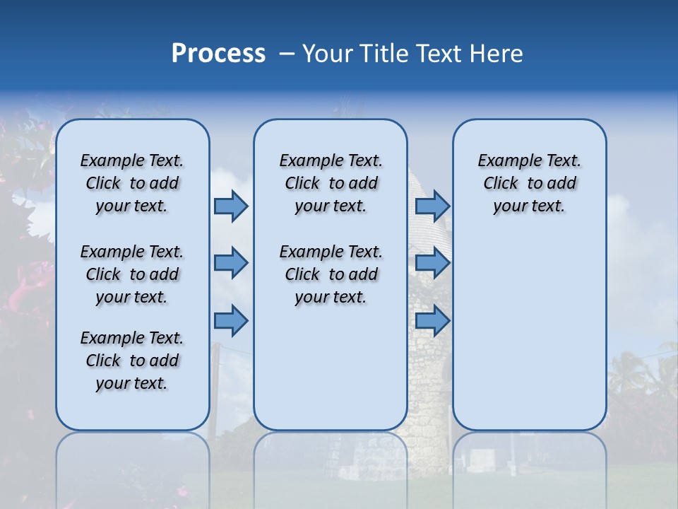 Martinique Antilles Windmill PowerPoint Template