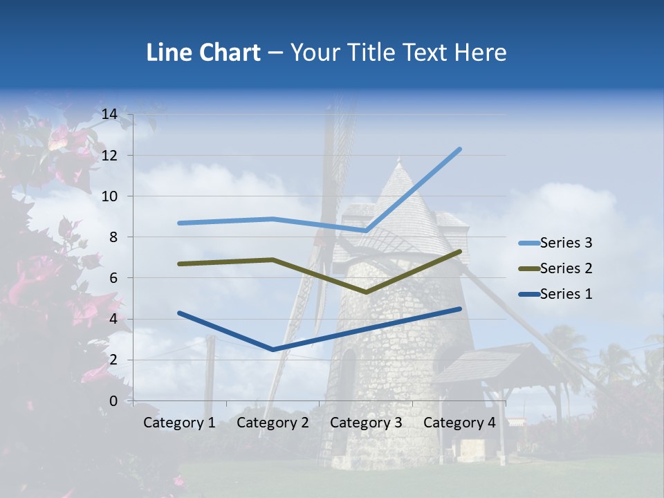 Martinique Antilles Windmill PowerPoint Template
