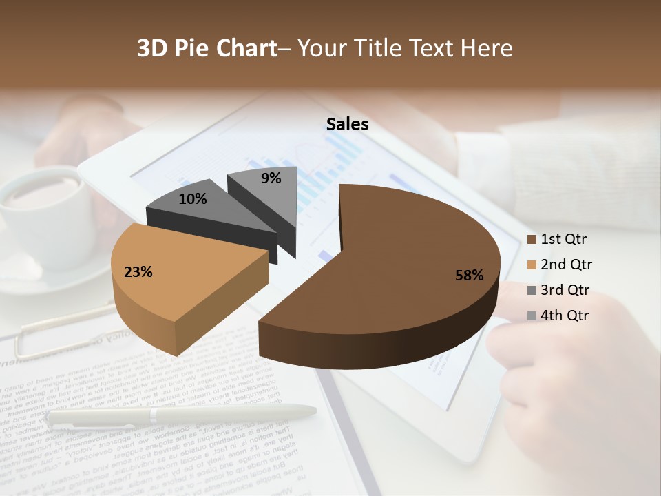 Female Achievement Finance PowerPoint Template