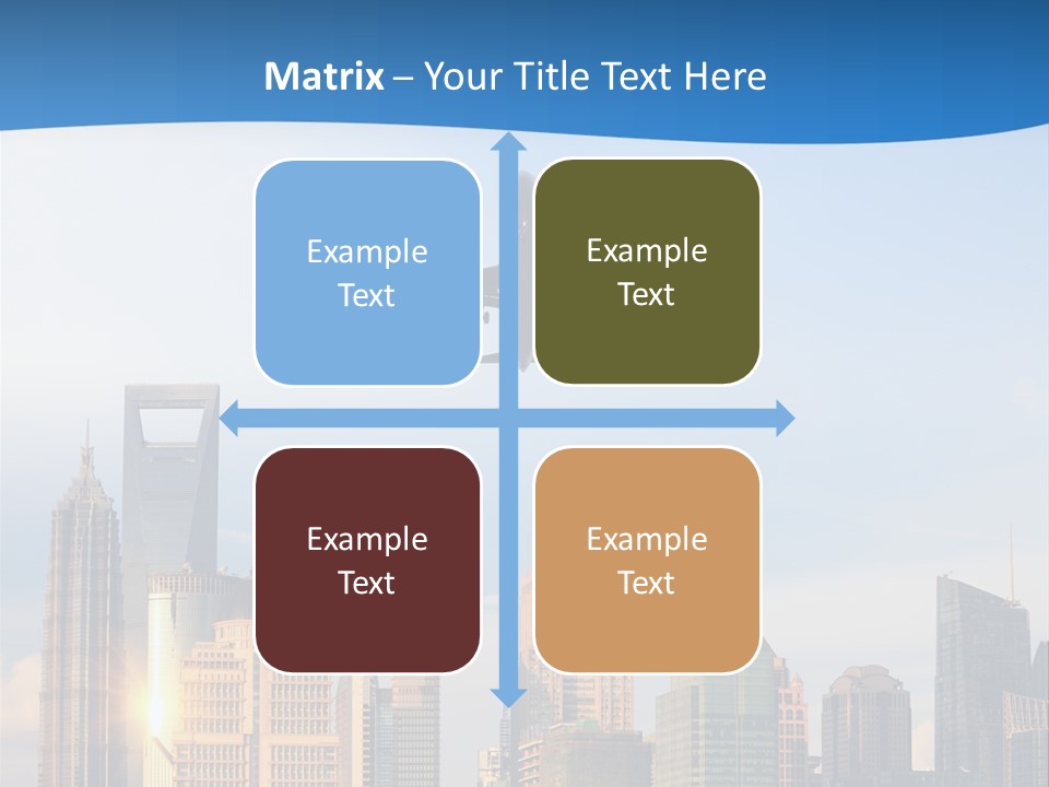 Reflection Traffic City PowerPoint Template