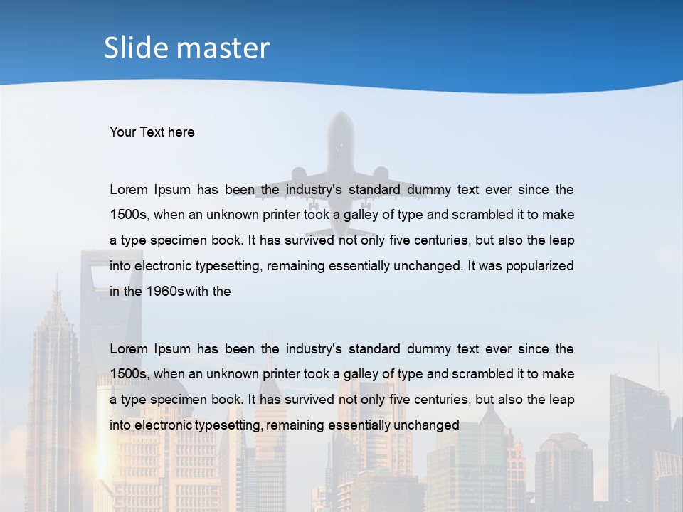 Reflection Traffic City PowerPoint Template