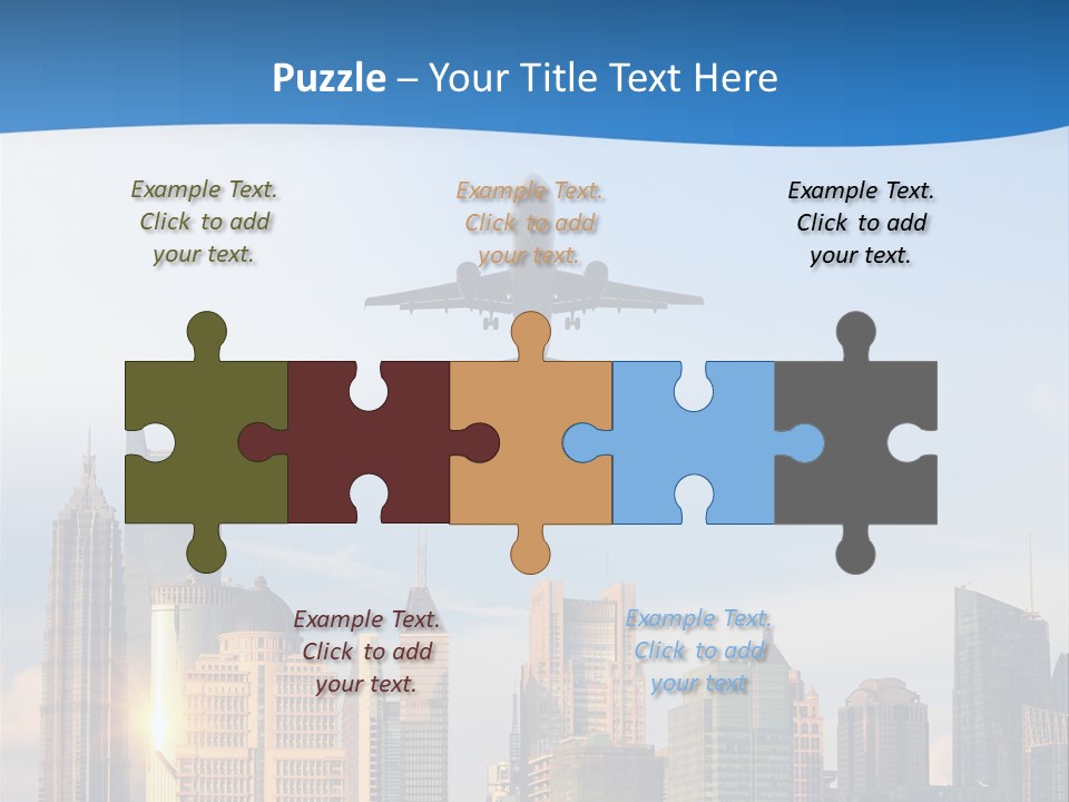 Reflection Traffic City PowerPoint Template