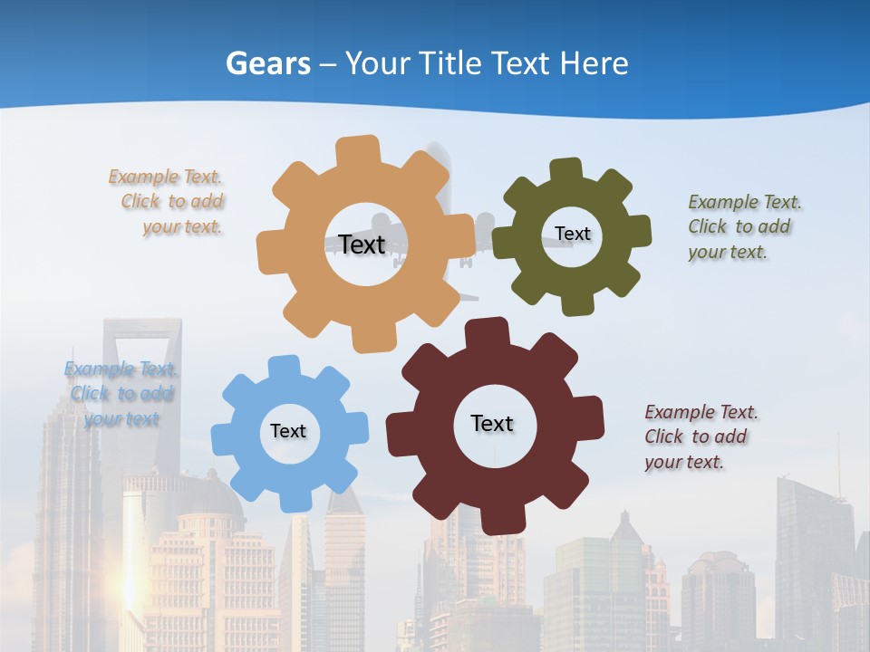 Reflection Traffic City PowerPoint Template