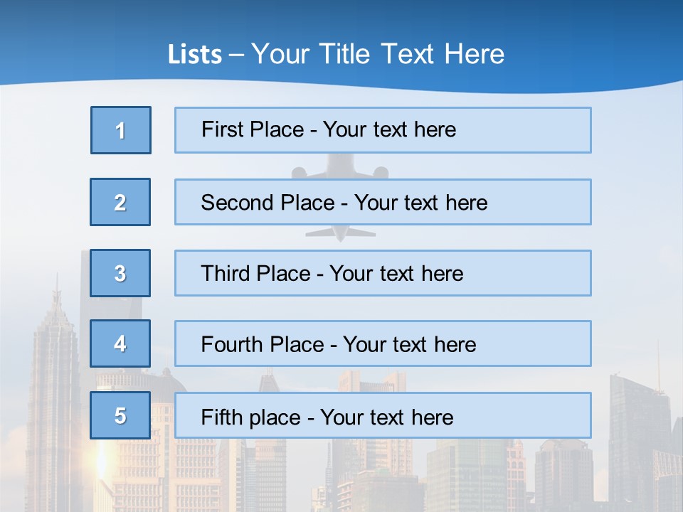 Reflection Traffic City PowerPoint Template