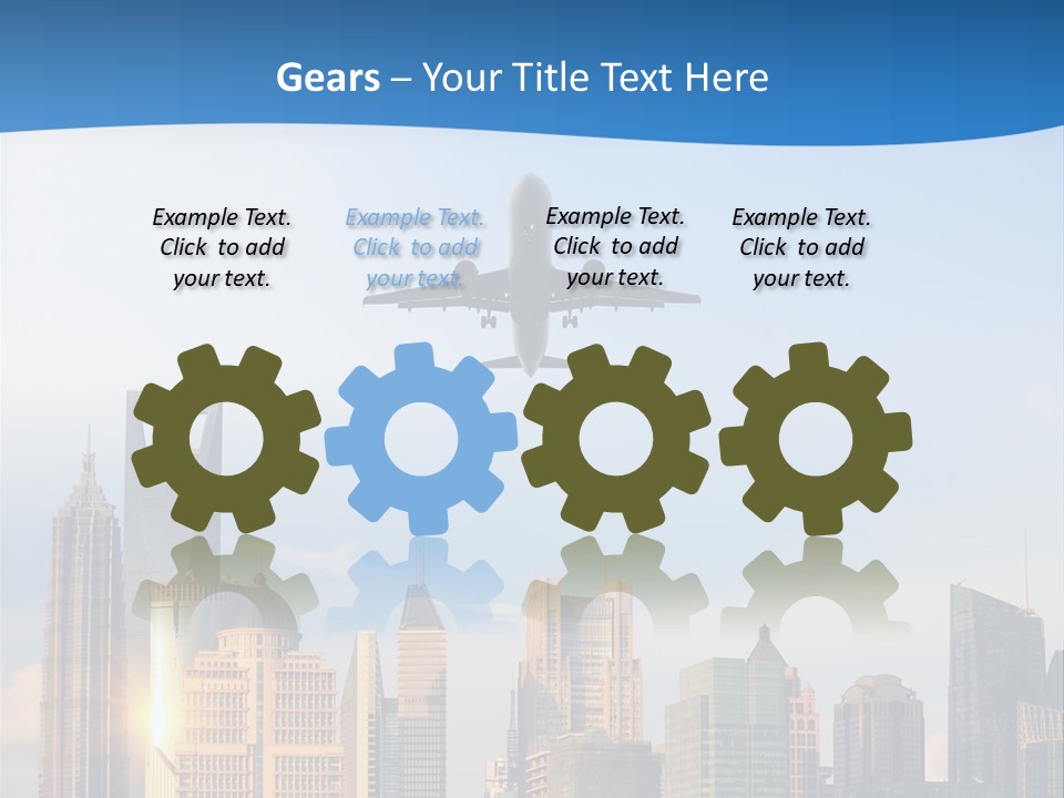 Reflection Traffic City PowerPoint Template