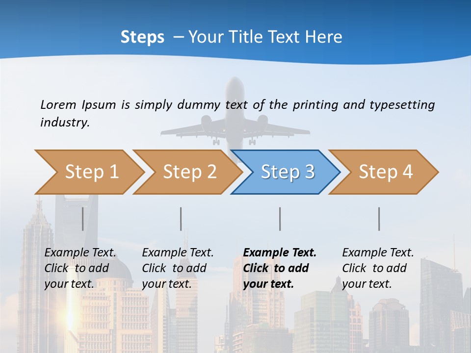 Reflection Traffic City PowerPoint Template