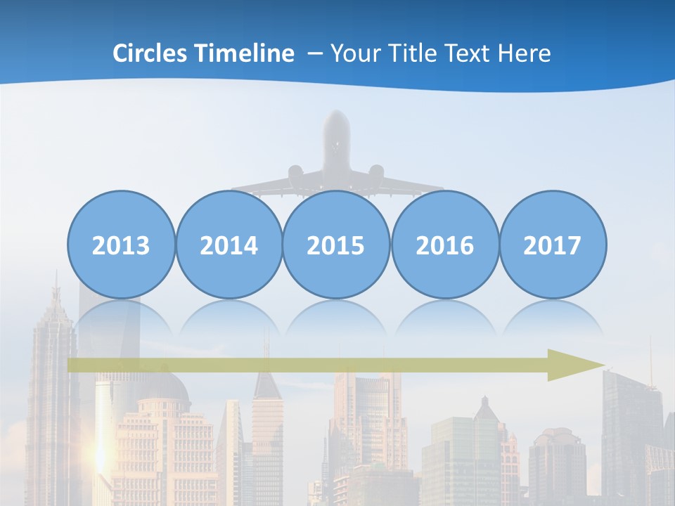 Reflection Traffic City PowerPoint Template