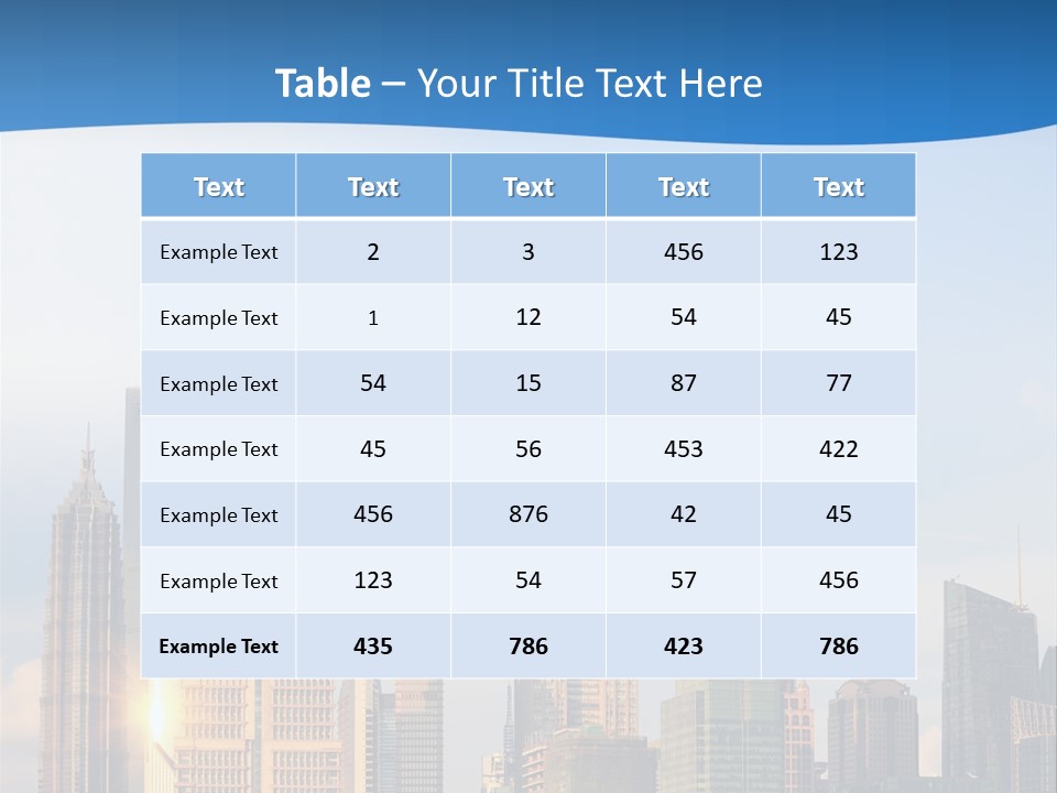 Reflection Traffic City PowerPoint Template