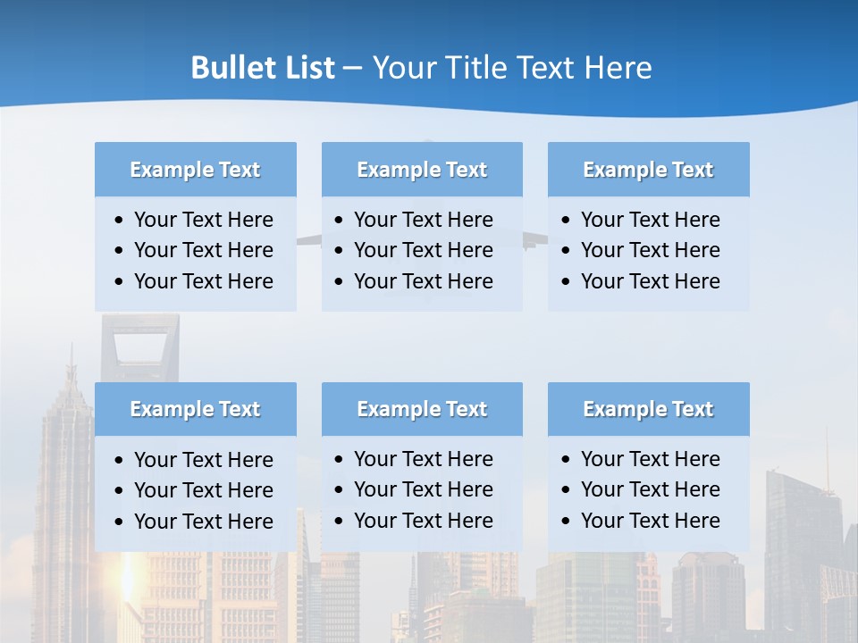 Reflection Traffic City PowerPoint Template