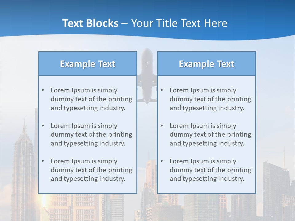 Reflection Traffic City PowerPoint Template