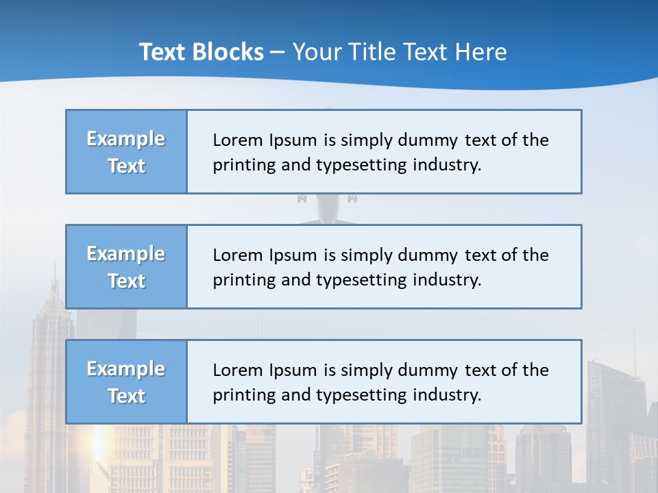 Reflection Traffic City PowerPoint Template