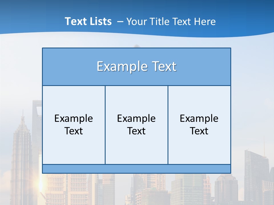 Reflection Traffic City PowerPoint Template