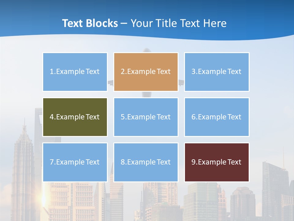 Reflection Traffic City PowerPoint Template