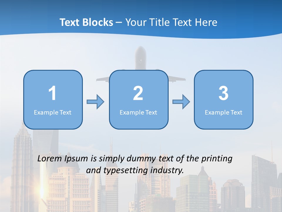Reflection Traffic City PowerPoint Template