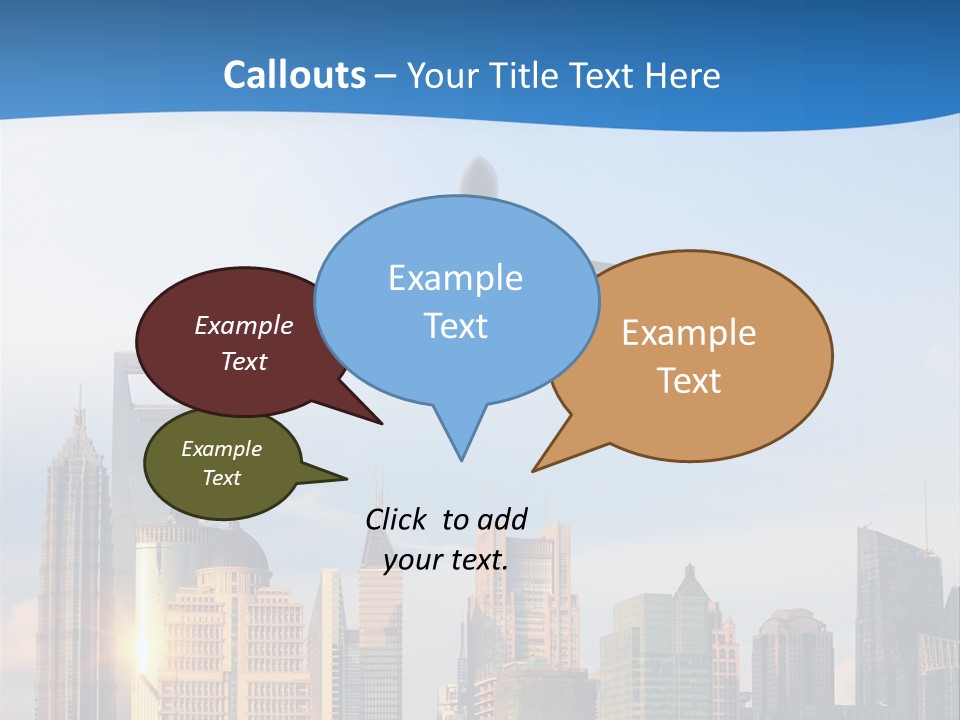 Reflection Traffic City PowerPoint Template