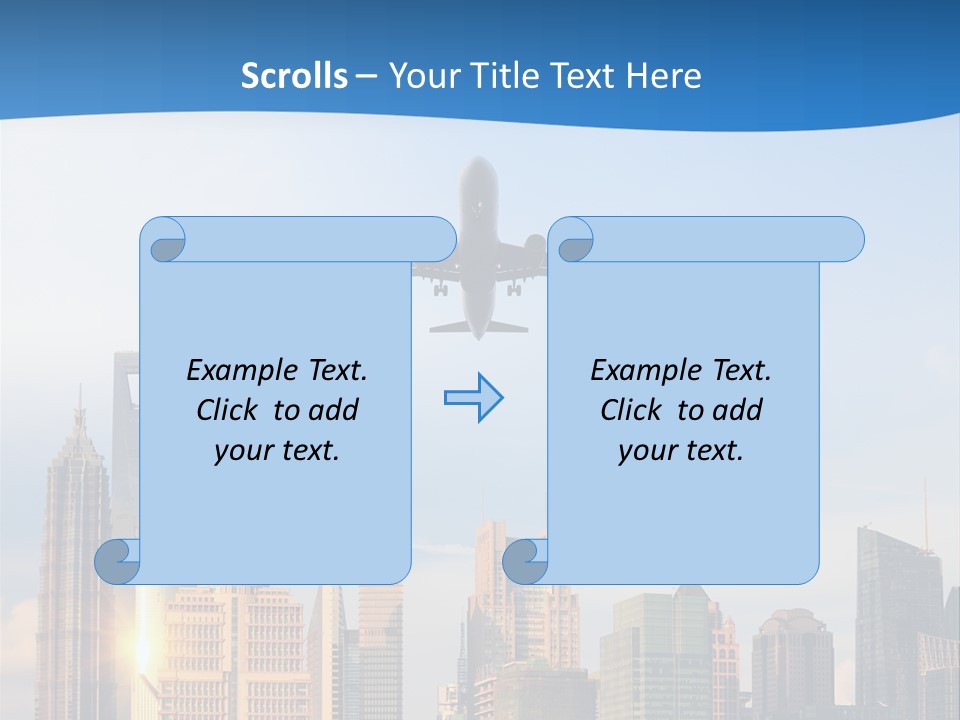 Reflection Traffic City PowerPoint Template