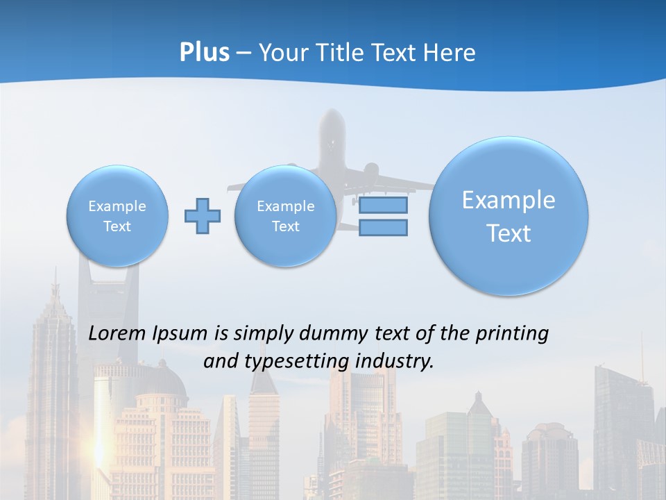 Reflection Traffic City PowerPoint Template