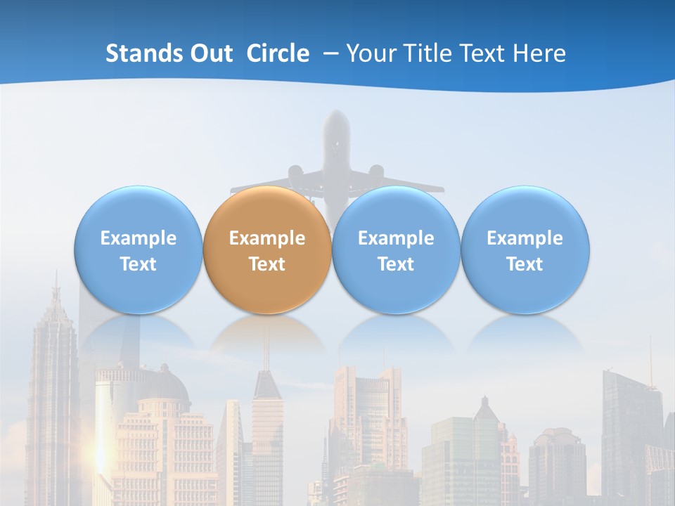 Reflection Traffic City PowerPoint Template