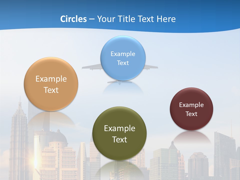 Reflection Traffic City PowerPoint Template