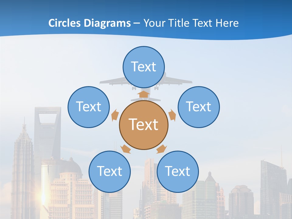 Reflection Traffic City PowerPoint Template