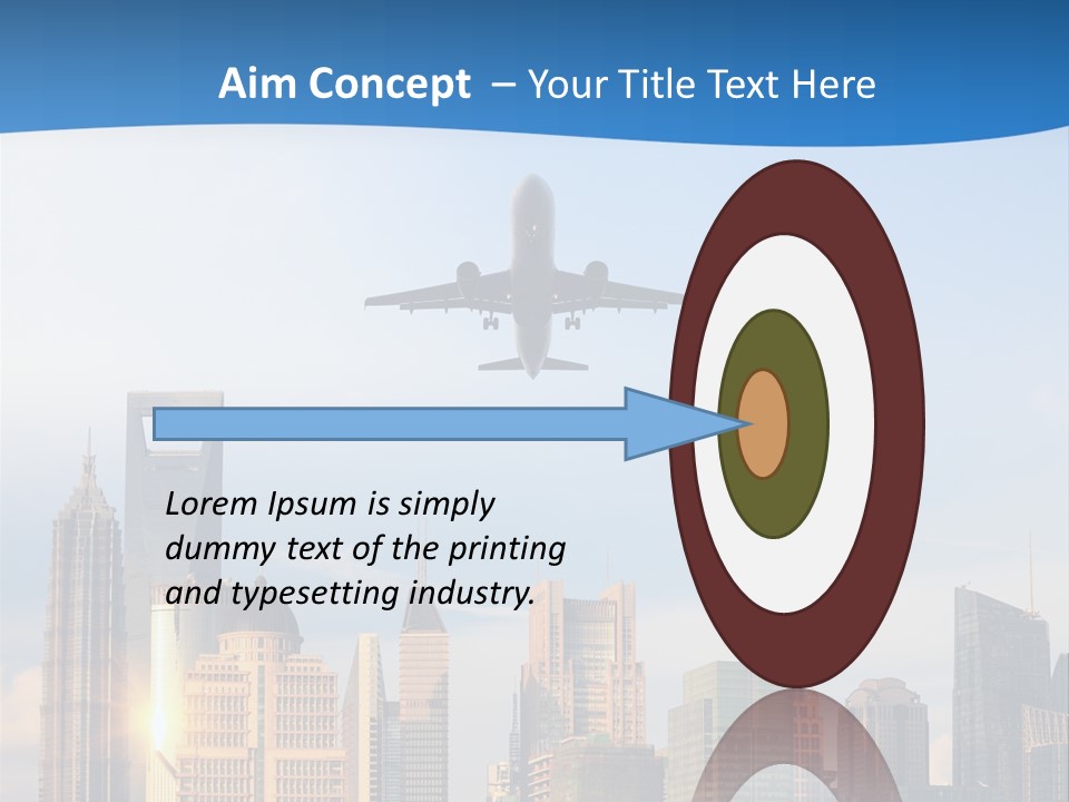 Reflection Traffic City PowerPoint Template