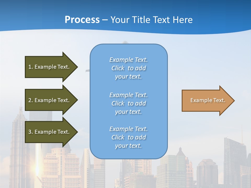 Reflection Traffic City PowerPoint Template
