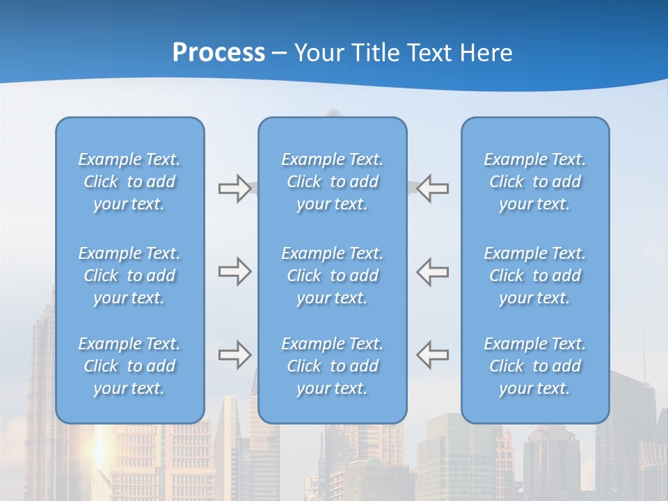 Reflection Traffic City PowerPoint Template