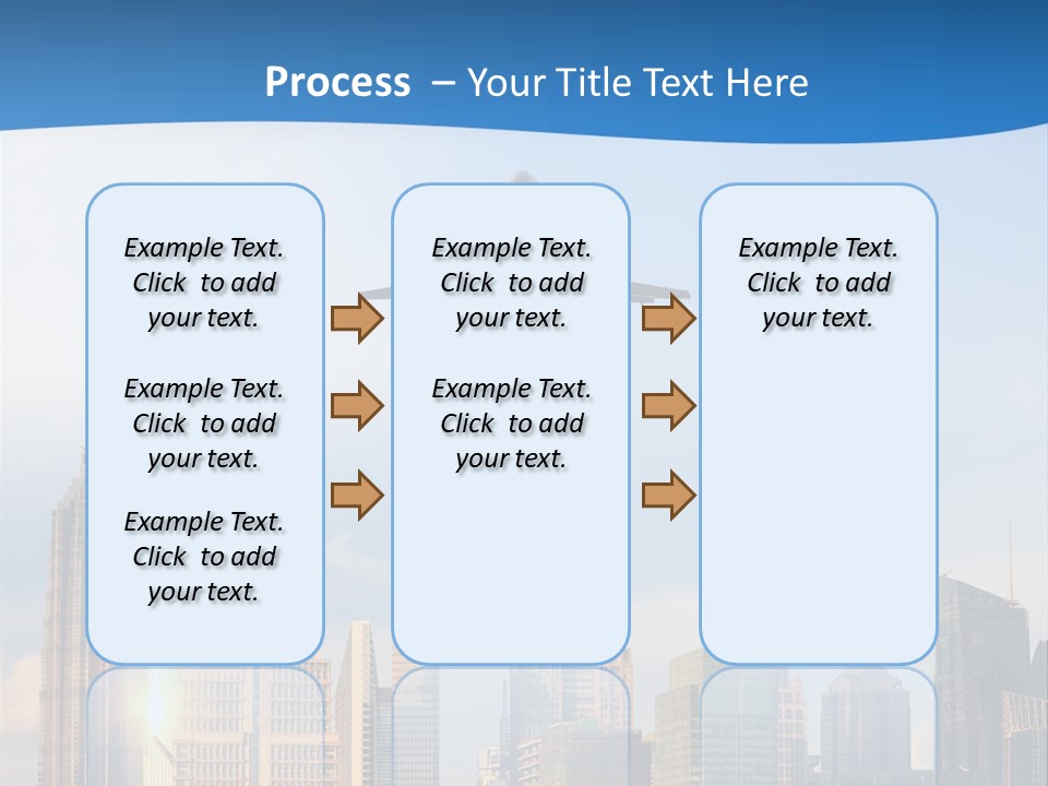Reflection Traffic City PowerPoint Template