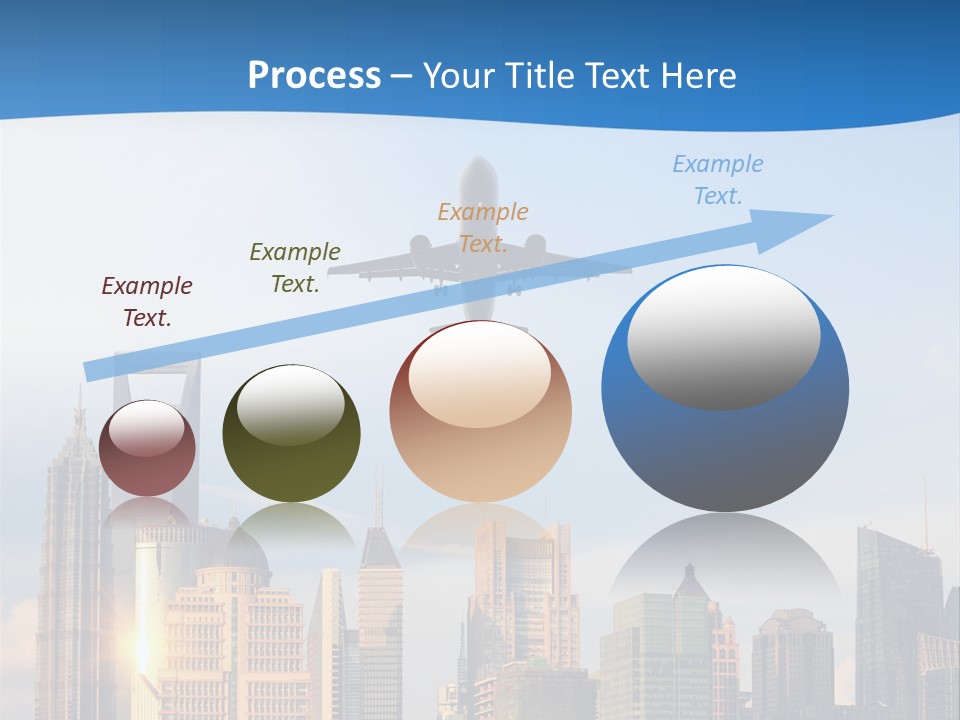 Reflection Traffic City PowerPoint Template