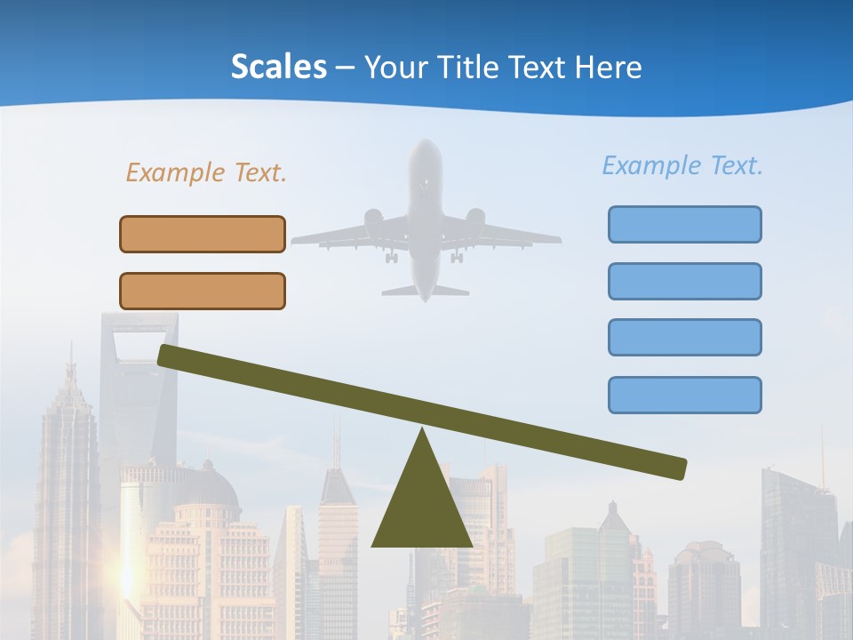 Reflection Traffic City PowerPoint Template