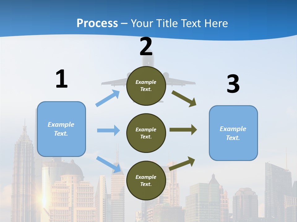 Reflection Traffic City PowerPoint Template