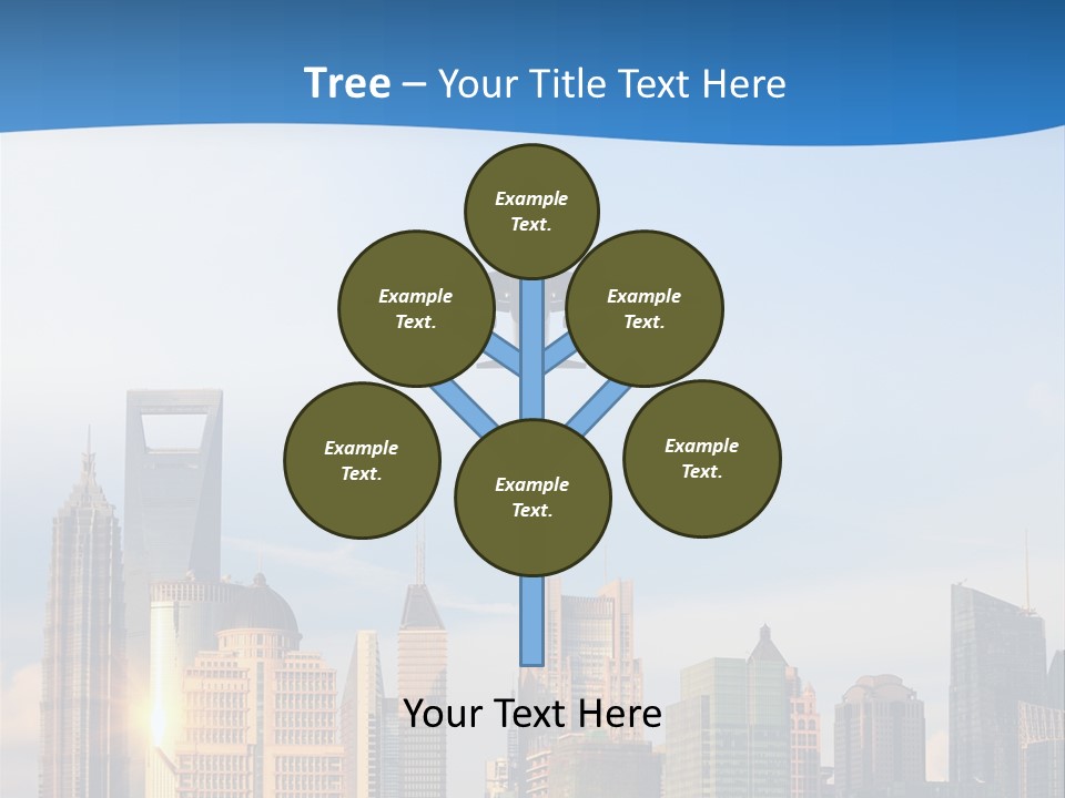 Reflection Traffic City PowerPoint Template