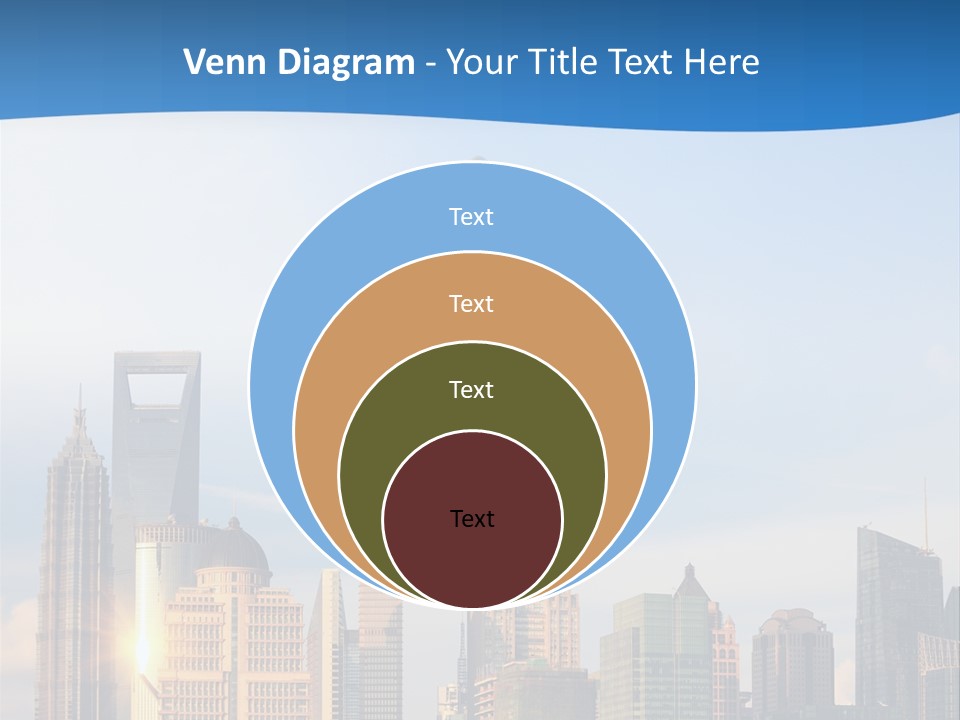 Reflection Traffic City PowerPoint Template
