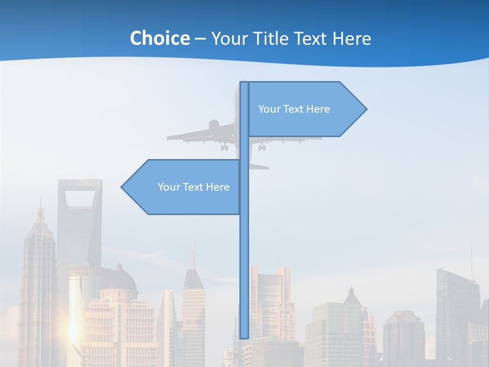Reflection Traffic City PowerPoint Template