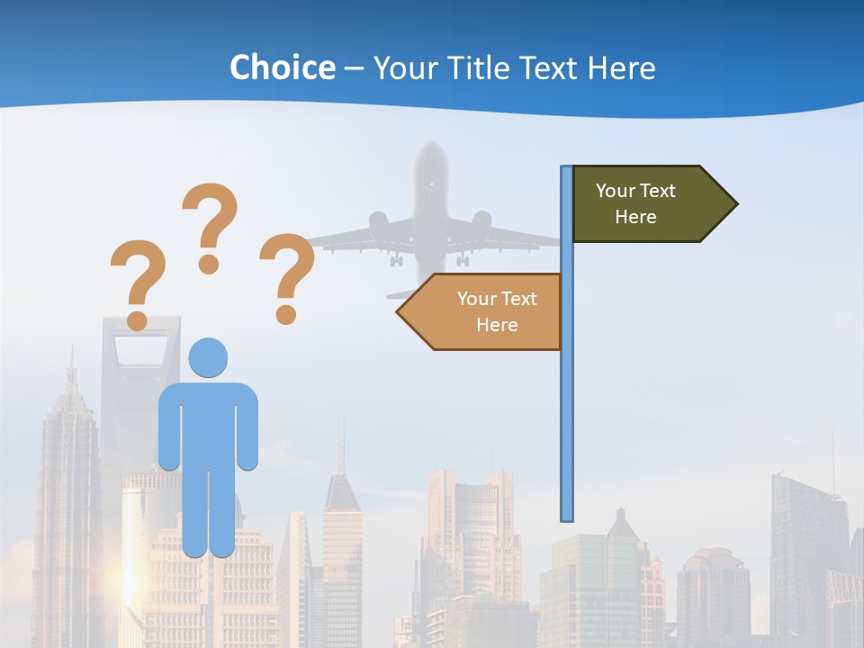 Reflection Traffic City PowerPoint Template