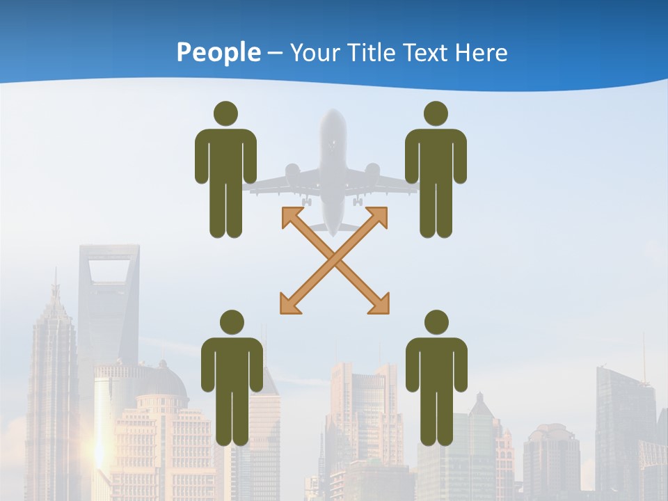 Reflection Traffic City PowerPoint Template